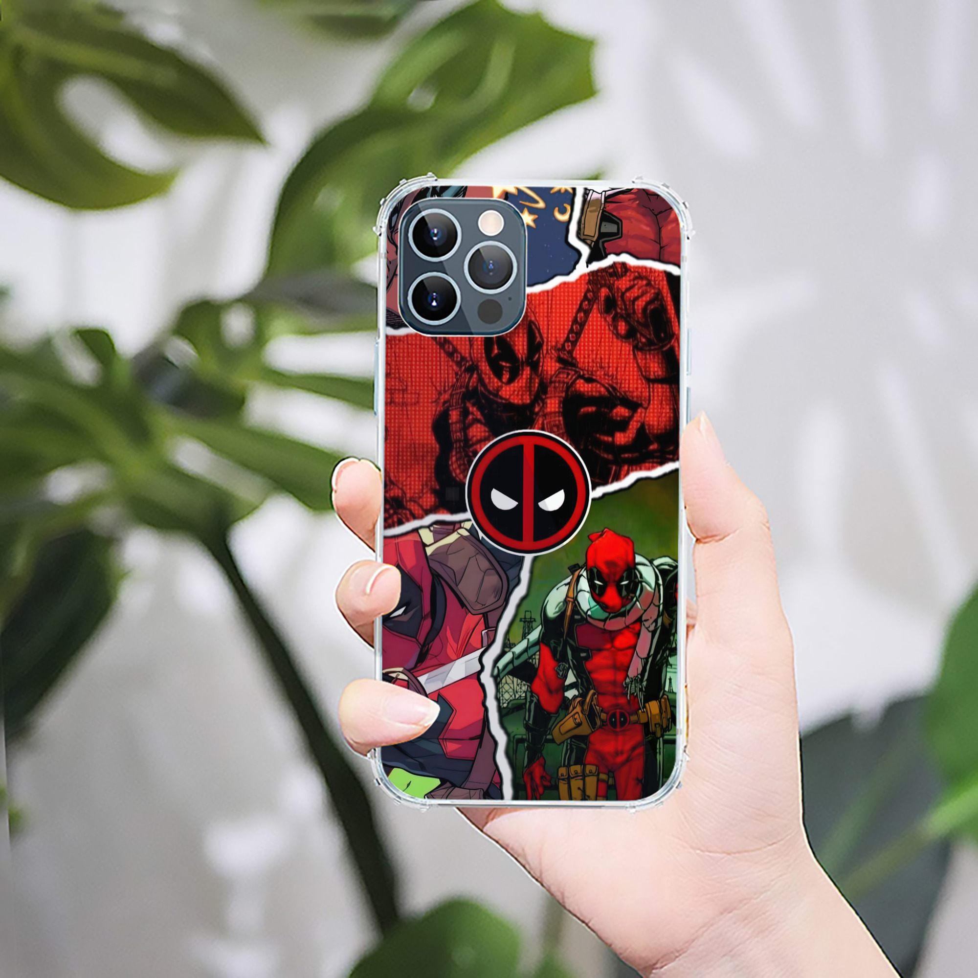 （画像用） Deadpool デッドプール 【iPhone 12シリーズ対応】透明スマホケース（クリアソフトケース）
